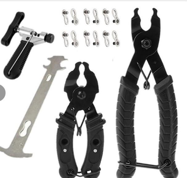 Mountain Bike Chain Tool Set: Chain Wrench, Breaker, and Magic Buckle Pliers