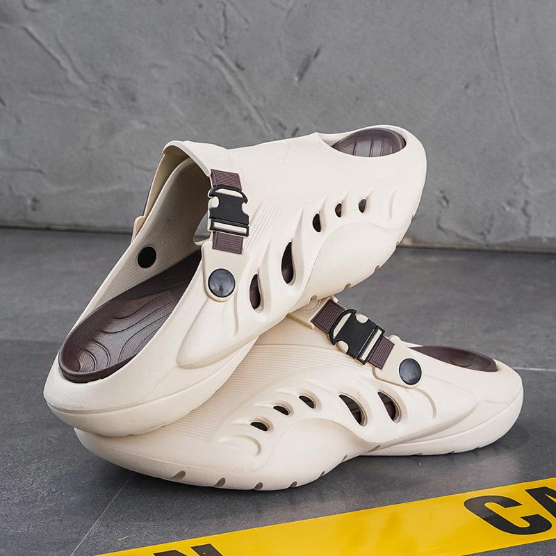 Fashion High Quality Summer Men Sandals Clogs Home Garden Outdoor Male Beach EVA Casual Hole Shoes Non-slip Platform Slippers zapatos