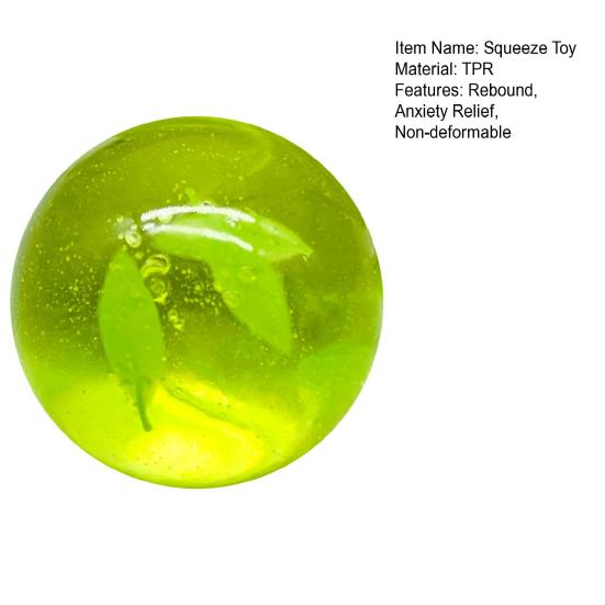 Large Squeeze Toy Simulated Tea Balls Slow Rebound Plastic Stress Relief Decompressing Pinch Toy Portable Novelty Gift for Anxiety