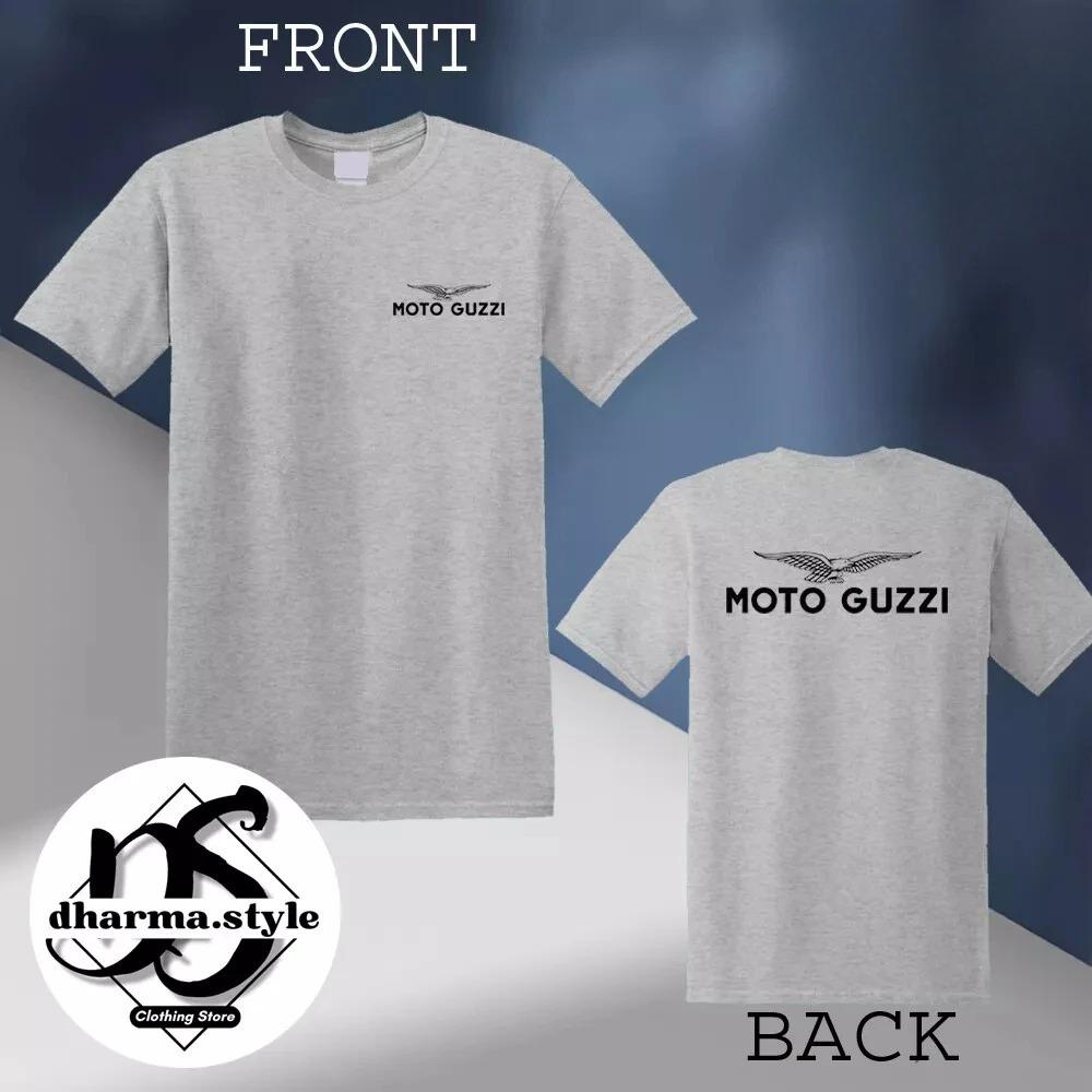 Moto Guzzi Racing Men's Black T-Shirt Size S To 4XL Men's Women's High Quality Casual Oversized Fashion CottonT Shirt Tees
