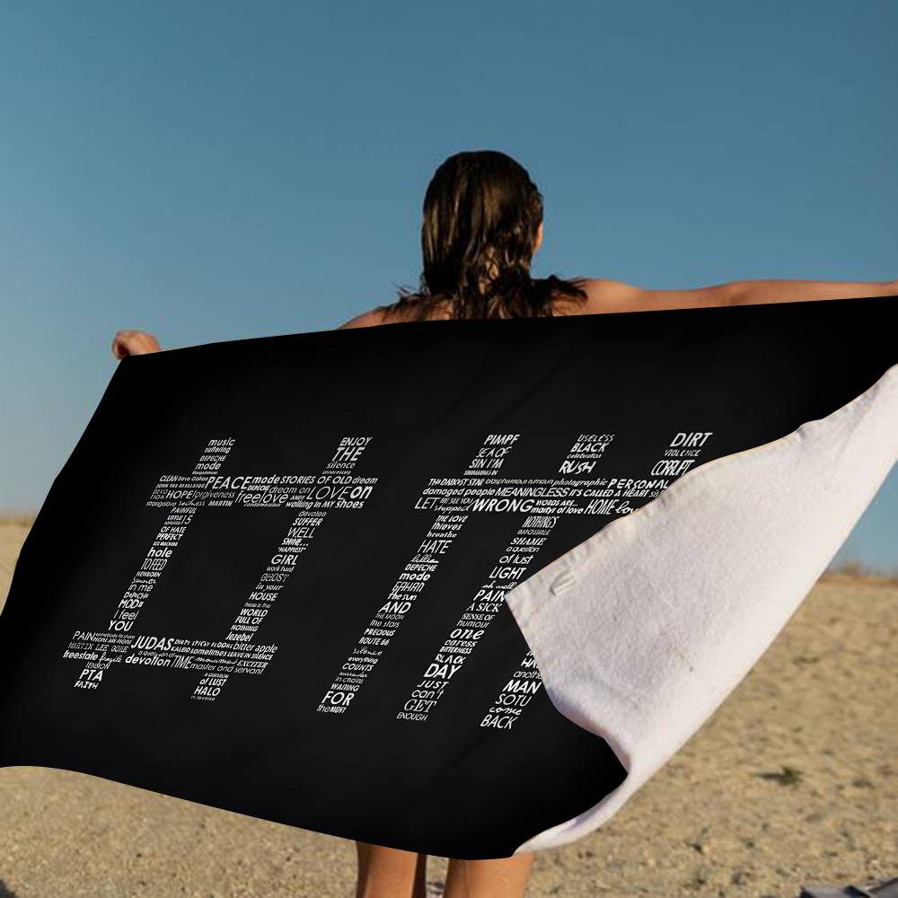 Rug D-depeches Modes Big Microfiber Beach Towels Quick Dry Towel Sand Beach Towels Pool Towel For Travel Swim Pool Yoga