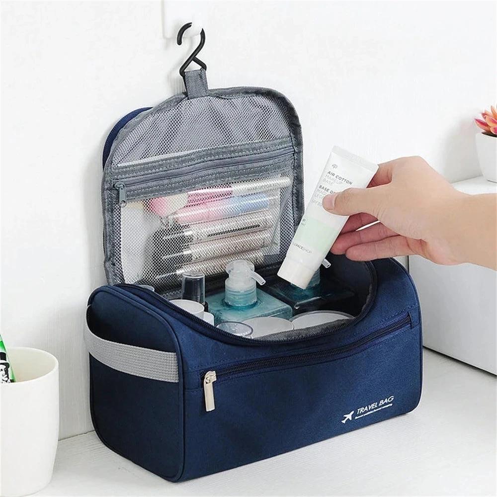Hanging Travel Toiletry Bag Organizer and Bathroom Hygiene Dopp Kit with Hook for Traveling Accessories Toiletries Bathroom Shav