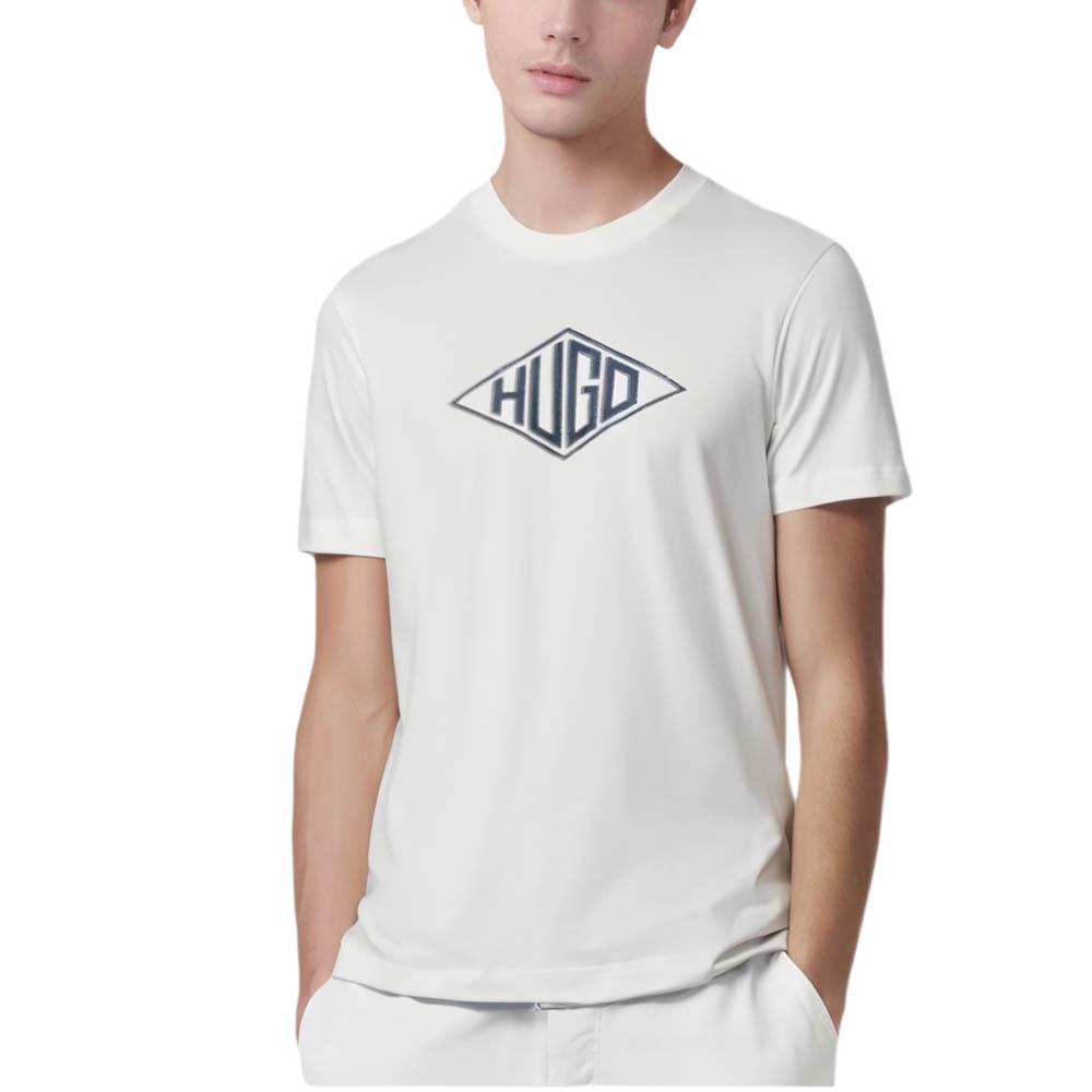 Hugo Logo Embroidered Crewneck T Shirt 50534934-102
