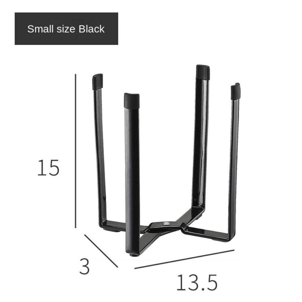 Iron/Resin Kitchen Stand Holder 21.5/15.8 CM Desktop Folding Trash Rack Home