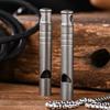 Multistyles Waterproof Titanium Whistle Portable Camping Hiking Whistle  Outdoor EDC Tool