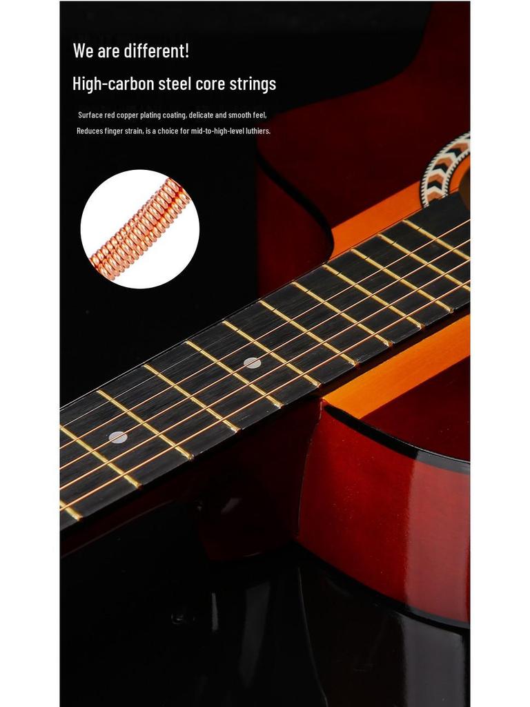 38-Inch Gradient Acoustic Wooden Guitar for Beginners