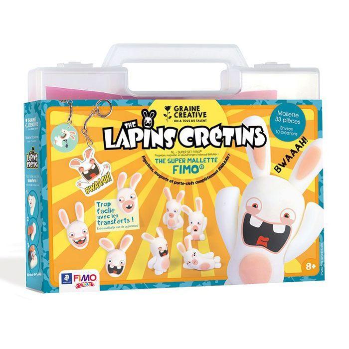 Kit de modelage - Graine Creative - 815037 - Lapins Crétins - Noir - Enfant - 8 ans et plus - Avancé