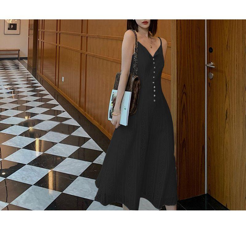 

Женский новый продукт большого размера Нишевый стиль с сердечками Морской отдых Кружево Black L