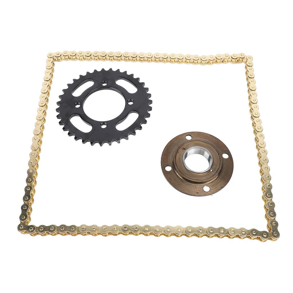 Sada řetězového kola 420 Ocelový řetěz 96 článků Zadní řetězové kolo 35T Sada volnoběžky bez zubů pro DIY kola