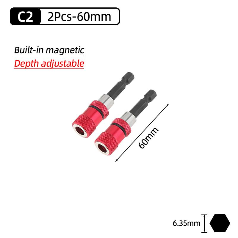 1/4" Hex Magnetic Screwdriver Bit Holder Quick Release Adapter Extension Rod Electric Drill Hand Tools 50/60/75/100/150/300mm