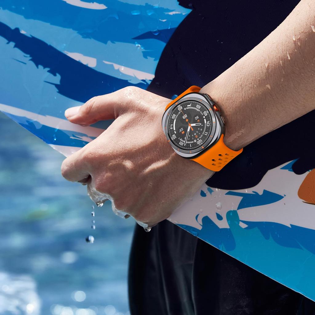 Sport Silicone Straps For Samsung Galaxy Watch Ultra 47mm Accessories breathable correa Bracelet Galaxy Watch ultra 2025 band