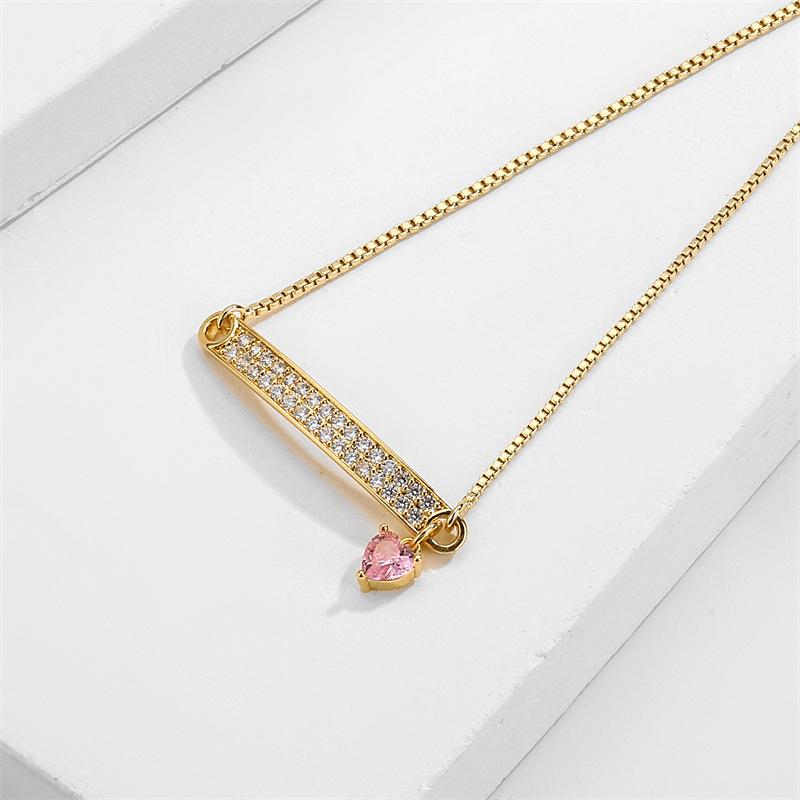 Summer High-end Exquisite Double-row Heart Pendant Bracelet with Micro-inlaid Cubic Zirconia for Women