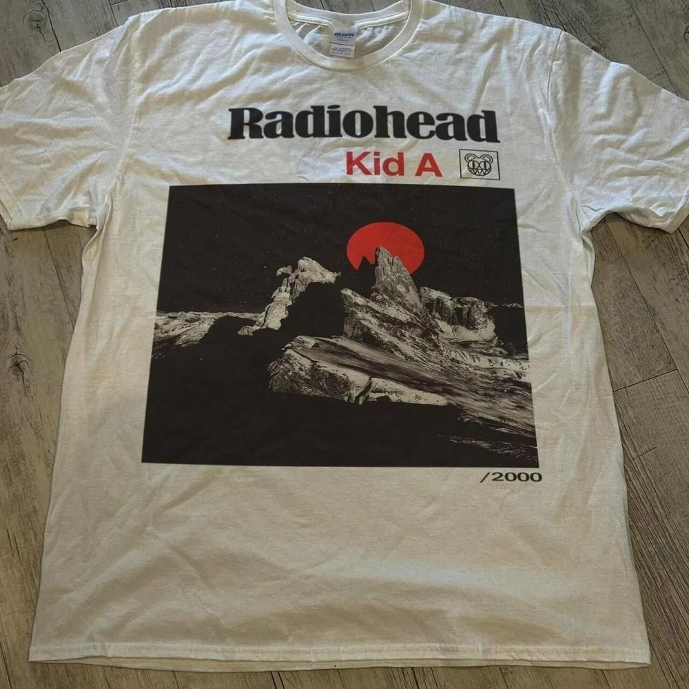 Футболка Radiohead Белый Хлопок Редкий Дизайн Унисекс S-5XL KH14269 Унисекс Футболка S