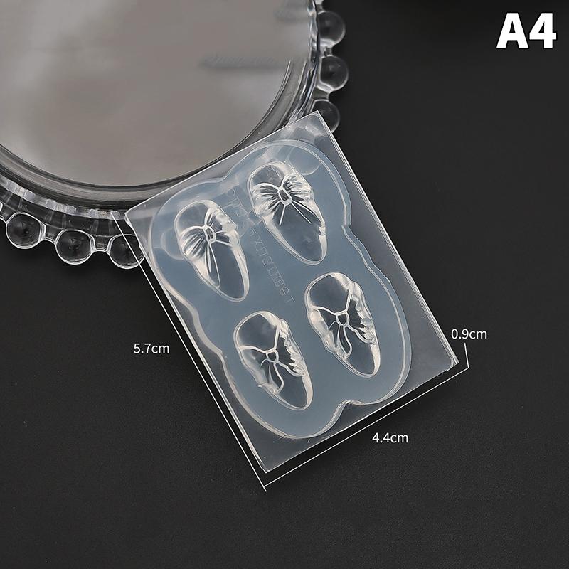 Nail Silicone Molds Stamp Reusable Nail Charms Nail Tools Stereoscopic Decoration Accessories Relief Butterfly Decal
