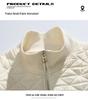 ACU Unisex Diamond Quilted Baseball Jacket – American Style Solid Color Autumn Outerwear