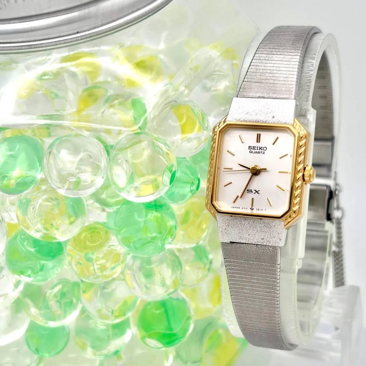 Used [Rare/New Battery] SEIKO Seiko Ladies Watch Octagon 2Y01-5A70 760392