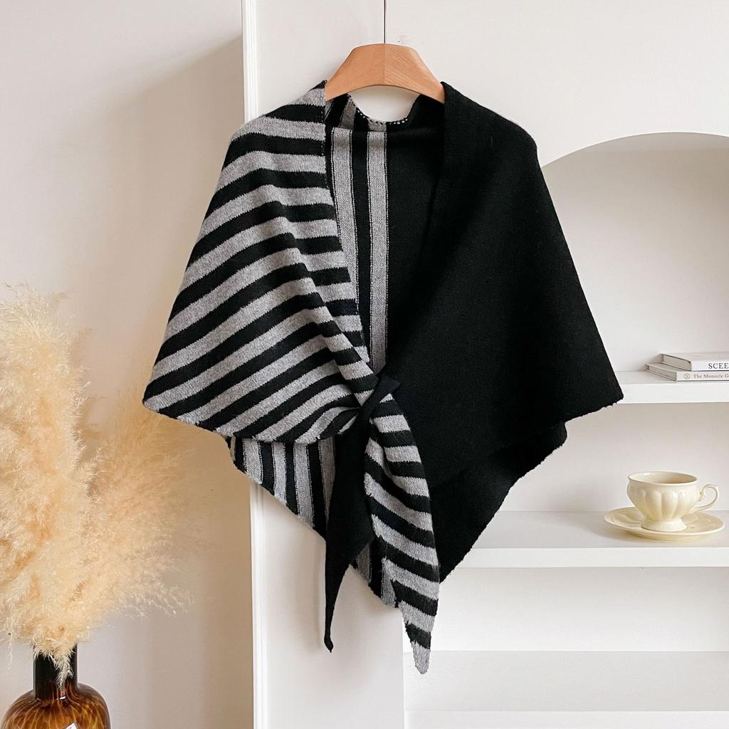 Fashion Imitation Cashmere Shawl Wraps Women Knitted Triangle Shawl Scarf Cardigan Cape Shoulder Top Sweater Shawl Scarf