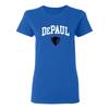 DePaul Arch Logo Womens T-Shirt - Royal