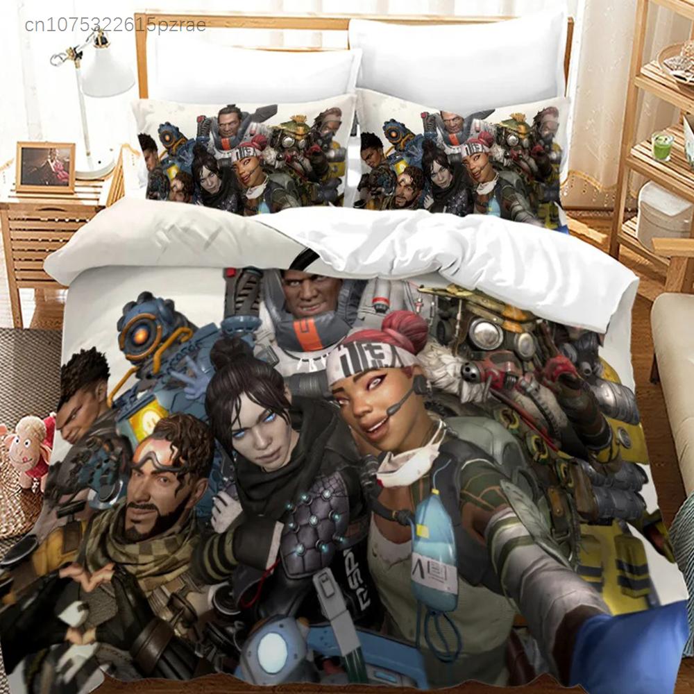 APEX Legends Bedding Set For Bedroom Soft Modern Bedspreads Comefortable Kids Duvet Cover Quilt Cover And Pillowcase