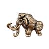 Alloy Mammoth Statue Retro Textured Antique Finish Decorative Craft for Office Table Home Living Room Bookshelf Decor