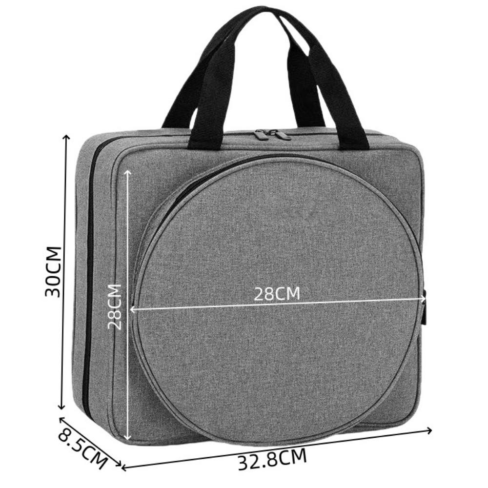 

Oxford Sewing Kit Bag Square Large Capacity Storage Tote Bag Multiple Pockets Embroidery Project Bag Embroidery Supplies серый