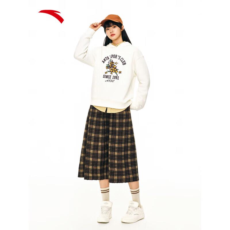 ANTA Women's Puffy Fleece Hooded Sweatshirt