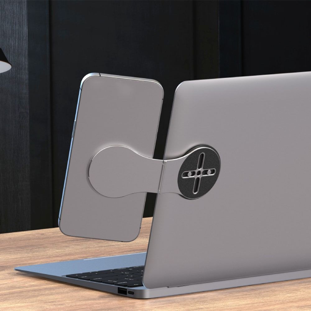 Durable Magsafe Stand Holder Reversible Laptop Phone Stand Magnetic Phone Holder Travel Essentials