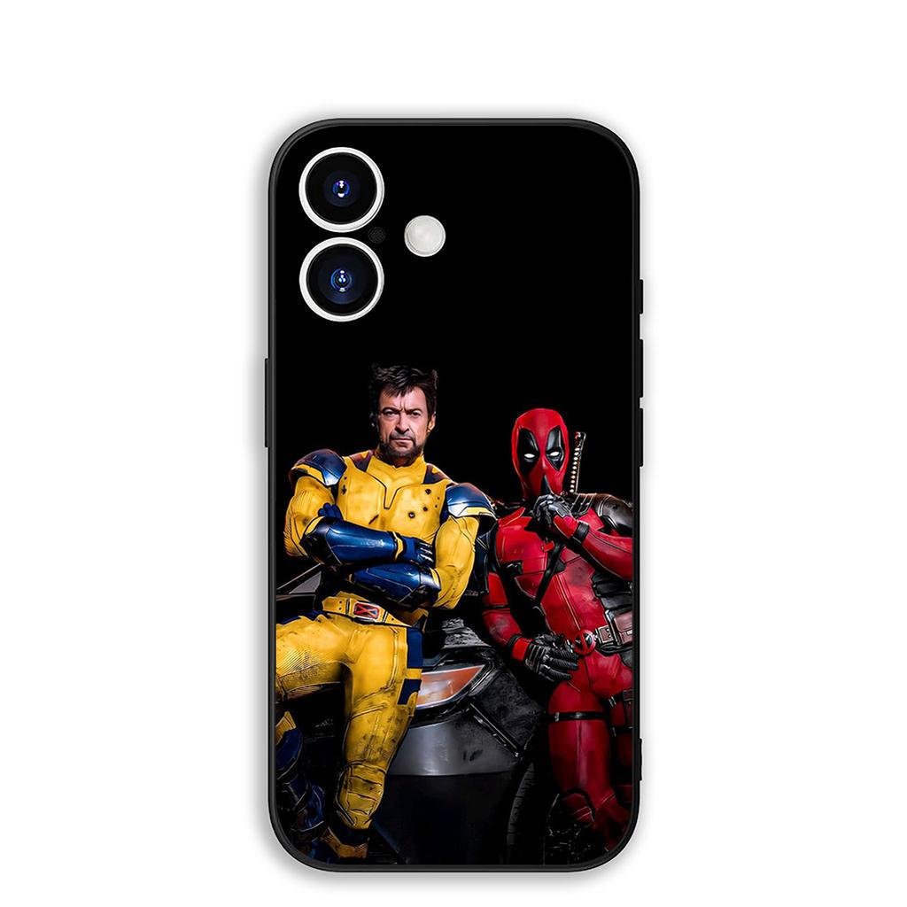 Cover for Apple iPhone 17 16 Plus 13 12 Pro Max Mini X XR Xs ProMax 16E 15+ 17+ Air Phone Case Wolverine Marvel Deadpool