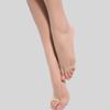 Collants sexy T entrejambe grande taille, bout ouvert, sans pieds, en soie transparente, été, fins, pour femmes, collants unis sans doigts