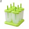 6 Grids Silicone Summer Ice-lolly Ice Cream DIY Maker Mould Tray with Stand