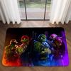 Cartoon Ninja Turtles Print Area Rug Hero Turtle Non Slip Floor Mat Kids Boys Bedroom Entryway Home Decor Doormat