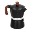 Aluminum Alloy Moka Pot Portable Coffee Pot with Heat Insulation Handle for Home Office
