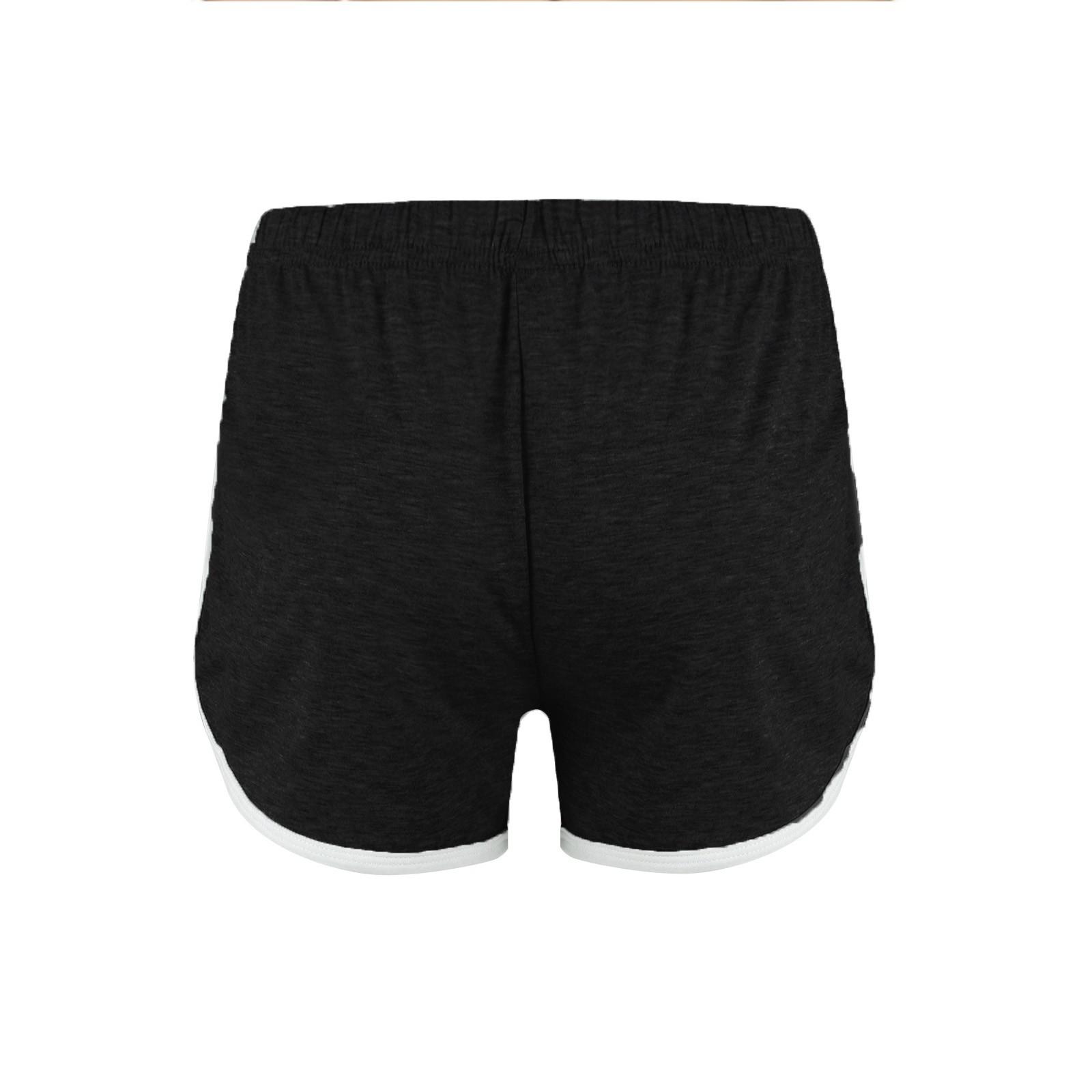 Женские модные однотонные повседневные штаны для йоги с эластичной талией — фото 7