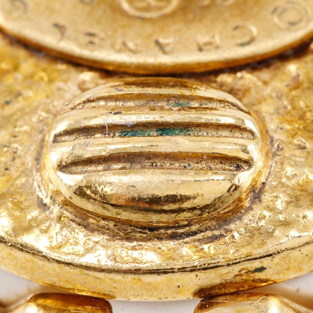 Chanel COCO Mark Ohrring Vintage Vergoldet/Kunstperle 31g Damen Gebraucht