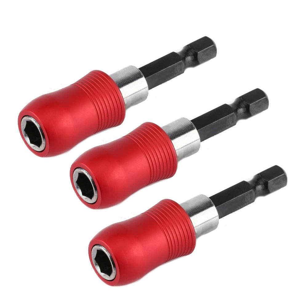 3pcs Extension Bit 60mm Extension Bar Extension Bit Holder Hex Shank