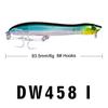83,5 mm Köder 6 g White Shark Squid Submerged Bait Popper