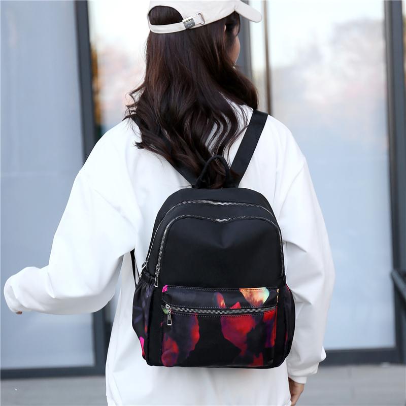 Rucksack Damentasche Neuer mehrschichtiger Outdoor-Reiserucksack mit großer Kapazität aus Nylon, lässiger Damenrucksack