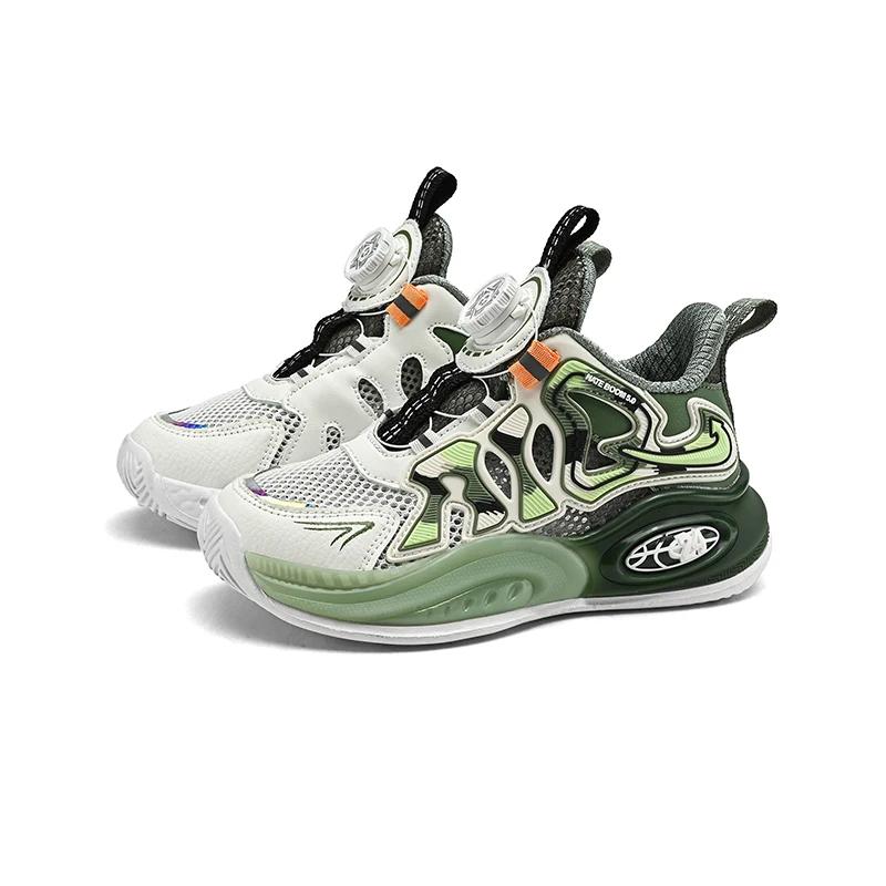 

2024 New children s lightweight boys sports running shoes mesh surface breathable large children s basketball shoes 39