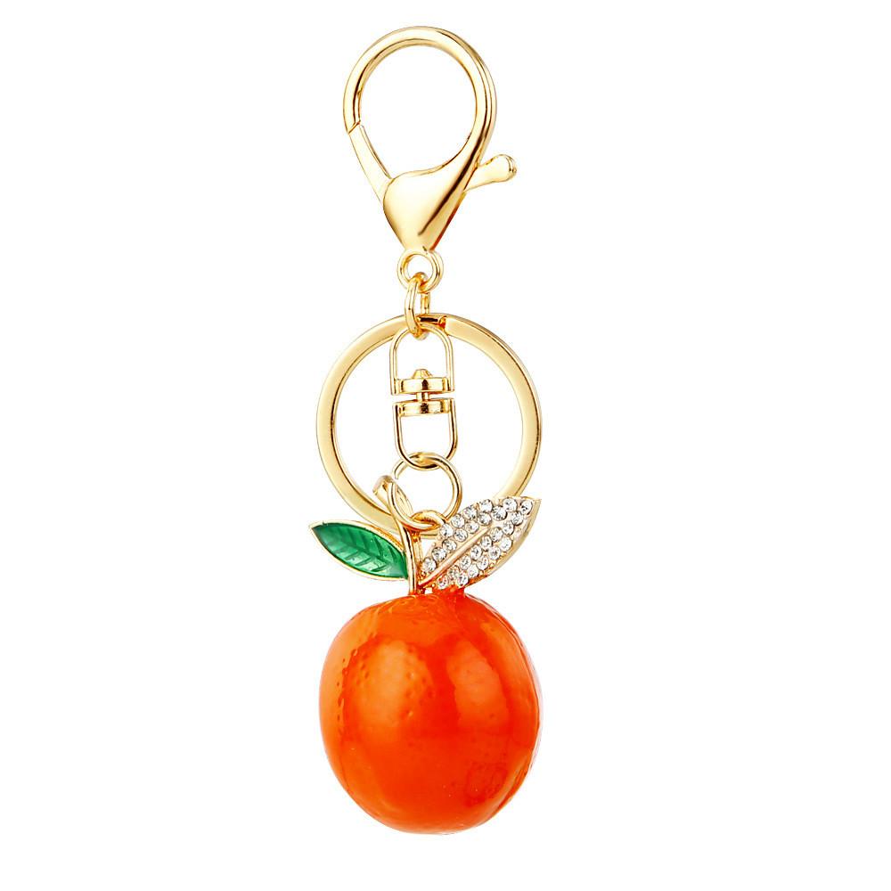 Stunning Red Prosperity Orange Keychain Beautiful Key Ring For Women Ideal Gift For Christmas