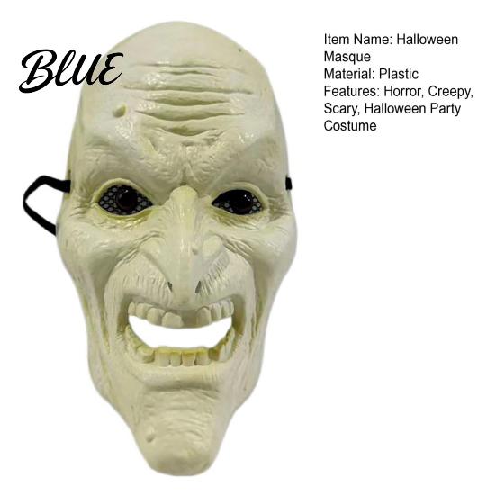 Full Face Halloween Spooky Masque Scary for Adults Creepy Durable Events Masque Masquerade Cosplay Costume or Party Accessory Realistic Horror Decor
