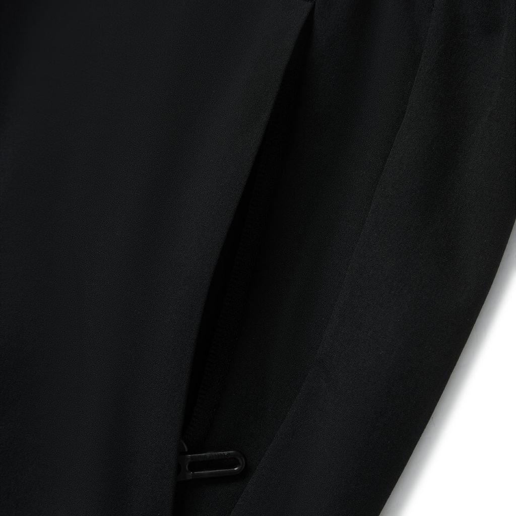 Li Ning Fitness Series Solid Color Simple Versatile Comfortable Knitted Sports Pants Women Bottoms Black AYKV094-1