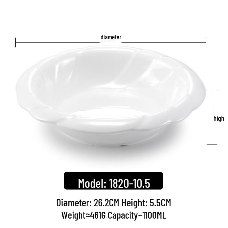 Yi Pan Cartoon Melamine Deep Serving Bowl