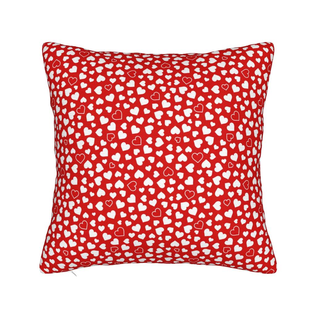 Romantic Hearts And Arrows Seamless Pillow Cover Soft Cushion Cover Novelty Pillow Case For Sofa Couch Bed Living Room