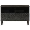 VidaXL TV Stand, Television Cabinet with Legs, TV Unit with Storage Living Room, Modern, Black Wood 356820