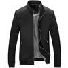 Autumn Stand-up Collar Casual Thin Solid Color Men's Jacket Zipper Cardigan Middle-aged Large Size Men's Jacket