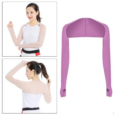 Cooling Sleeves with Thumb Hole for Women Men, Sun Protective Cover Cycling, Driving, Outdoor