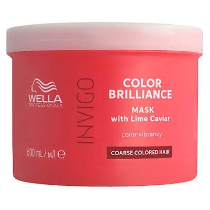 Maske - Wella Professionals - Invigo Color Brilliance - 500ml - Coloriertes Haar - Sofortiger Glanz