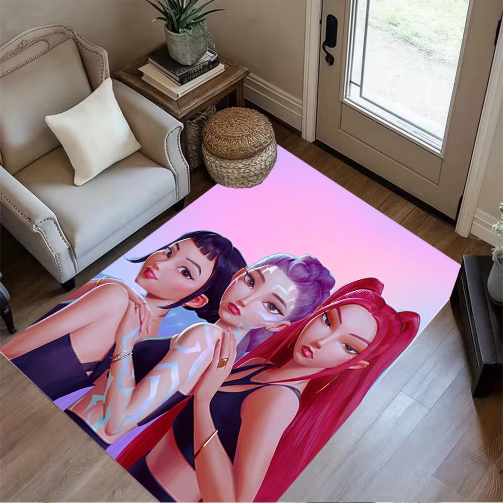 Futuristic Fashion Fusion Floor Mat Suitable for Study room Game Room Playrooms Outdoor Anti-slip Rug Decorate Offices
