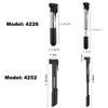 ROCKBROS Bicycle Pump Portable 80-100PSI Easy Operation Mini High Pressure Air Pump Cycling Stainless Steel MTB Bike Accessories