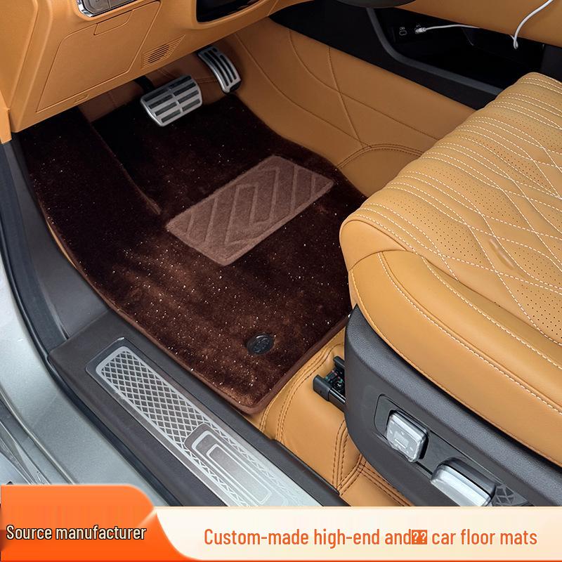 

Tank 500 Nappa Leather Dark Brown Floor Mats & Starry Sky Blanket Carpet Dark Brown